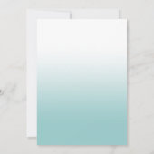 Blauer Nebel Foto Einladungen (Rückseite)