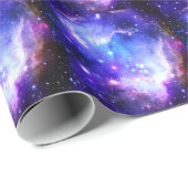 Blauer Nebel Geschenkpapier (Rolleneckpunkt)