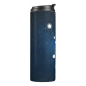 Blauer Nebel Krebs Zodiac-Zeichen Thermosbecher (Nach links gedreht)