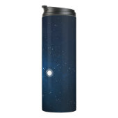 Blauer Nebel Krebs Zodiac-Zeichen Thermosbecher (Nach rechts gedreht)