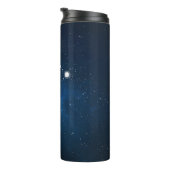 Blauer Nebel Leo Zodiac Sign Thermosbecher (Nach rechts gedreht)