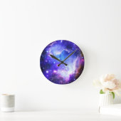 Blauer Nebel Runde Wanduhr (Zuhause)