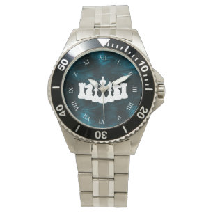Blauer Nebel Schess Piece King Armbanduhr