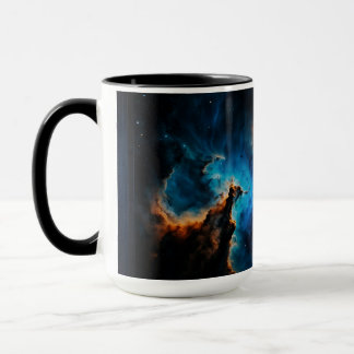 Blauer Nebel Wolken AI Konzept Kunst von Xzendor7 Tasse