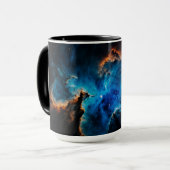 Blauer Nebel Wolken AI Konzept Kunst von Xzendor7 Tasse (Vorderseite Links)