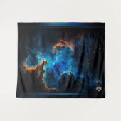 Blauer Nebel Wolken AI Konzept Kunst von Xzendor7 Wandteppich (Vorderseite (Horizontal))