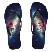 Blauer Nebula Galaxy Space Cosmos Badesandalen (Fußbett)