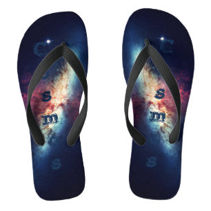 Blauer Nebula Galaxy Space Cosmos Badesandalen