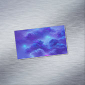 Blauer Neonbeleuchtungseffekt Magnetische Visitenkarte (Beispiel)
