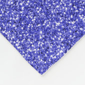 Blauer NeonGlitter des personalisierten lila Fleecedecke (Ecke)