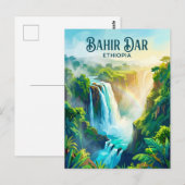 Blauer Nil Wasserfall Äthiopien Postkarte (Vorne/Hinten)