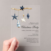 Blauer nordischer Dekor, einfaches Unternehmen Wei Acryleinladungen (Insitu (Handheld))