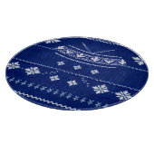 Blauer Norweger Strickmuster, Schneidbrett Schneidebrett (Ecke)