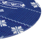 Blauer Norweger Strickmuster, Schneidbrett Schneidebrett (Ecke)