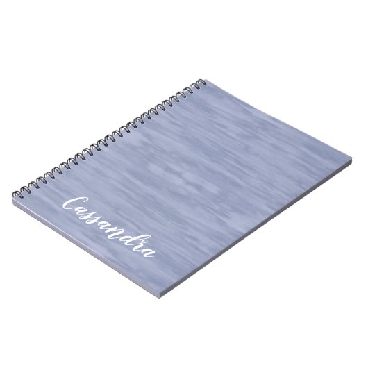 Blauer Notebook Notizblock (Linke Seite)