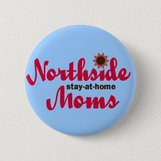 Blauer NSAHM Logo-Knopf Button (Vorderseite)