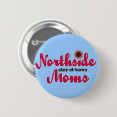 Blauer NSAHM Logo-Knopf Button (Vorne & Hinten)