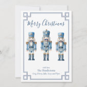 Blauer Nussknacker Weihnachten (Vorderseite)