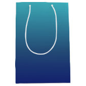 Blauer Ober-Verlauf Mittlere Geschenktüte (Vorderseite)