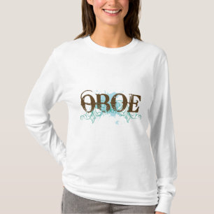 Blauer Oboe Musik-T - Shirt