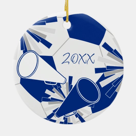 blauer oder JEDER FARBSEL Keramik Ornament (Hinten)