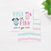 Blauer oder rosa Baby Gender Reveal Party Dusche (Schreibtisch)