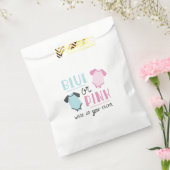 Blauer oder rosa Baby Gender Reveal Party Dusche Geschenktütchen (Versiegelt)