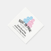 Blauer oder rosa Balkon Geschlechtsverkehr Party Serviette (Ecke)