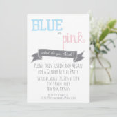 Blauer oder rosa Geschlechtsverkehr: Aufdeckung ei Einladung (Stehend Vorderseite)