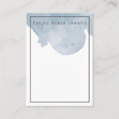 Blauer Ohrring-Anzeigetafel Visitenkarte (Vorderseite)
