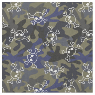 Blauer Olive-Blauer Camouflage-Muster Stoff
