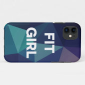 Blauer Ombre geeigneter Mädchen-Telefon-Kasten Case-Mate iPhone Hülle (Rückseite (Horizontal))