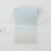 Blauer Ombre gefaltet Danke Notiz Karte (Innenseite)