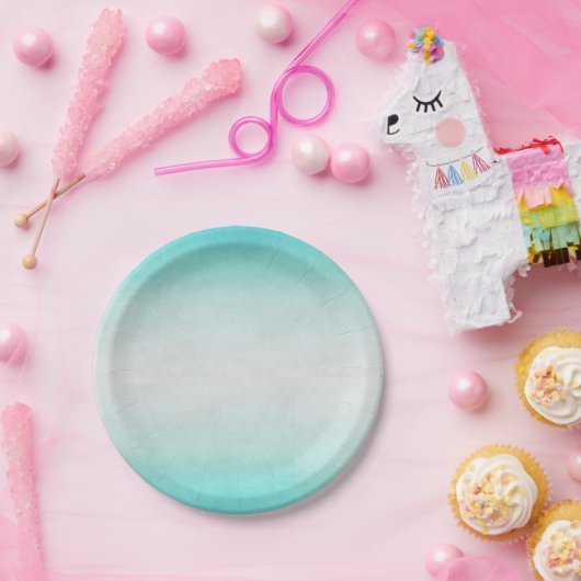 Blauer Ombre Teller (Party)