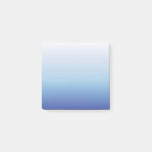 Blauer Ombre-Verlauf Post-it Klebezettel