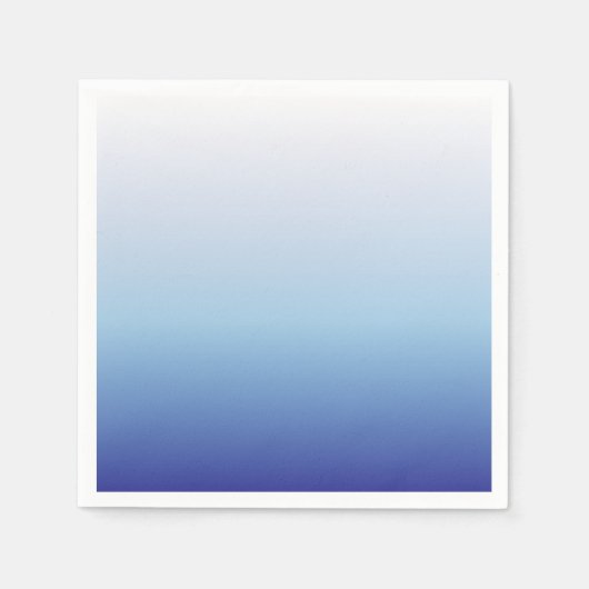 Blauer Ombre-Verlauf Serviette (Vorderseite)