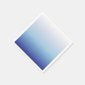 Blauer Ombre-Verlauf Serviette (Ecke)