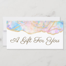 Blauer Opal-Geschenkgutschein