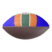 Blauer Orange Green 2 Panel Design Football (Gedreht 90)