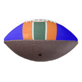 Blauer Orange Green 2 Panel Design Football (Gedreht 270)