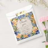 Blauer Orange Herbst Herbstblütenhochzeit Geschenktütchen (Versiegelt)