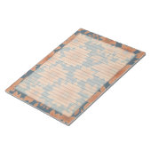 Blauer Orange Retro Mitte des 1950er-Jahren Notizblock (angewinkelt)