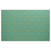 Blauer Orange Star Kaleidoskop Druckmuster Stoff (Fat Quarter (45,7 x 55,9 cm))