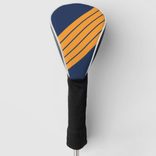 Blauer Orange Streifen 70er 80er Retro Racing Stre Golf Headcover
