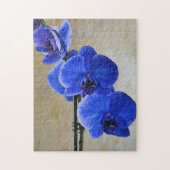 Blauer Orchid-Blume Blumenpuzzle Puzzle (Vertikal)