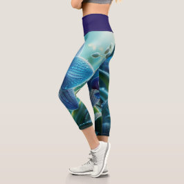 Blauer Orchid Capri Leggings