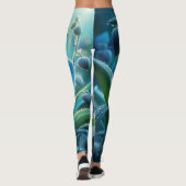 Blauer Orchid Leggings (Rückseite)