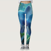 Blauer Orchid Leggings (Vorderseite)