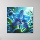 Blauer Orchid Leinwanddruck (Vorderseite)