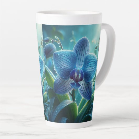 Blauer Orchid Milchtasse (Rechte Ecke)